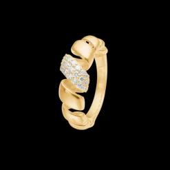 SWIRL W. DIAMOND RING