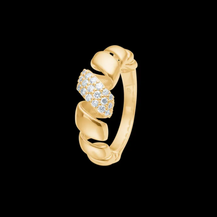 SWIRL W. DIAMOND RING